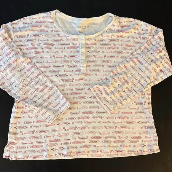 Erica Wilson Nantucket Pajama Set – XL – Pima Cotton - Picture 4 of 5